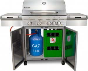 Yoer SteakMaster GG01S Grill ogrodowy gazowy 17.2 kW 49 cm x 36 cm 4
