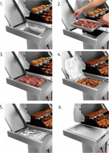 Yoer SteakMaster GG01S Grill ogrodowy gazowy 17.2 kW 49 cm x 36 cm 9