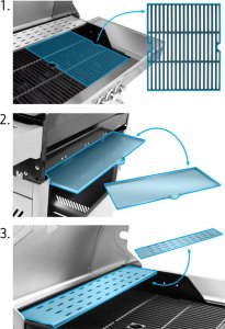 Yoer SteakMaster GG01S Grill ogrodowy gazowy 17.2 kW 49 cm x 36 cm 11
