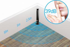 Termowentylator Yoer Cichy WENTYLATOR Kolumnowy KLIMATYZER Przenośny KLIMATYZATOR Jonizacja NATURALNY WIATR + Pilot+WiFi - YOER Cascado TFC06G 4