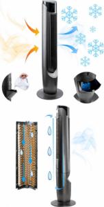 Termowentylator Yoer Cichy WENTYLATOR Kolumnowy KLIMATYZER Przenośny KLIMATYZATOR Jonizacja NATURALNY WIATR + Pilot+WiFi - YOER Cascado TFC06G 5