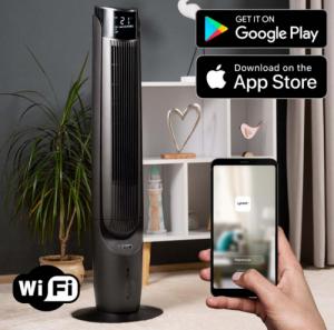 Termowentylator Yoer Cichy WENTYLATOR Kolumnowy KLIMATYZER Przenośny KLIMATYZATOR Jonizacja NATURALNY WIATR + Pilot+WiFi - YOER Cascado TFC06G 7