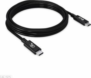 Kabel USB Club 3D USB-C - USB-C 2 m Czarny (CAC-1575) 3