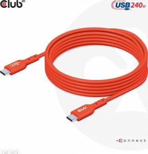 Kabel USB Club 3D USB-C - USB-C 2 m Pomarańczowy (CAC-1573) 13