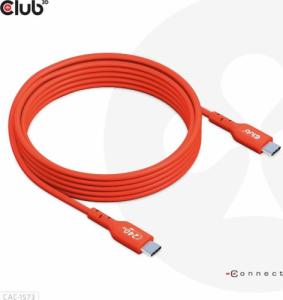 Kabel USB Club 3D USB-C - USB-C 2 m Pomarańczowy (CAC-1573) 2