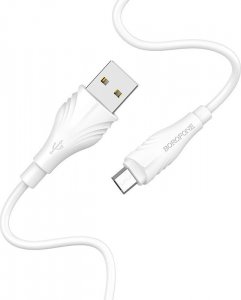 Kabel USB Borofone Borofone Kabel BX18 Optimal - USB na Micro USB - 2 metry biały 1