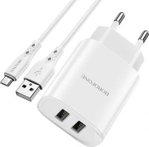 Ładowarka Borofone BN2 Super 2x USB-A 2.1 A (ŁAD001400) 1