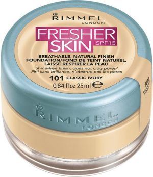 Rimmel  Fresher Skin Foundation SPF15 101 Classic Ivory 25ml 1