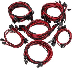 Super Flower Sleeve Cable Kit Pro, czarno-czerwony (SF-CKP-BKRD) 1