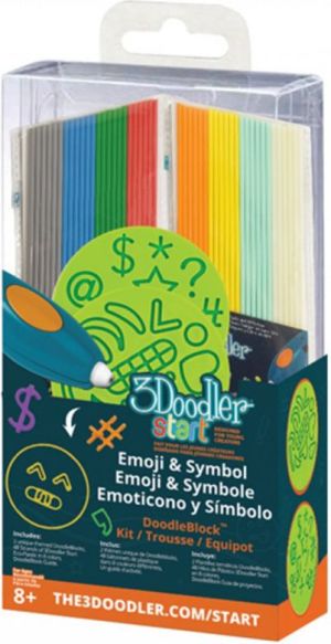 Długopis 3D 3Doodler DoodleBlocks Szablony do długopisu Start, EMOTIKON 1
