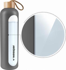 Wessper Butelka motywacyjna 1 litr - szary 2