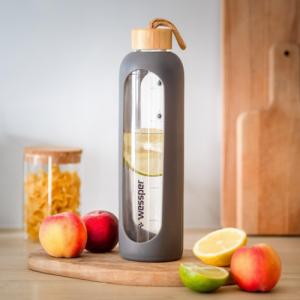 Wessper Butelka motywacyjna 1 litr - szary 5