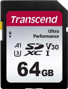 Karta Transcend 340S SDXC 64 GB Class 10 UHS-I/U3 A1 V30 (TS64GSDC340S) 1