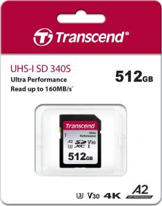 Karta Transcend 340S SDXC 512 GB Class 10 UHS-I/U3 A2 V30 (TS512GSDC340S) 2
