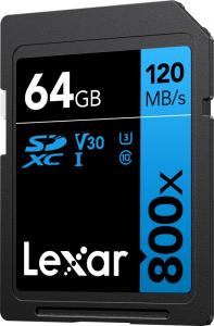 Karta Lexar Professional 800x SDXC 64 GB Class 10 UHS-I/U3 V30 (LSD0800064G-BNNNG) 2