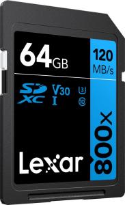 Karta Lexar Professional 800x SDXC 64 GB Class 10 UHS-I/U3 V30 (LSD0800064G-BNNNG) 3