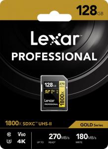 Karta Lexar Professional 1800x SDXC 128 GB Class 10 UHS-II/U3 V60 (LSD1800128G-BNNNG) 3