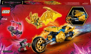 LEGO Ninjago Złoty smoczy motocykl Jaya (71768) 2