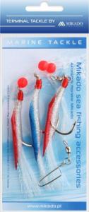 Mikado Zestaw Morski Hair Tube Rig hak nr 3x6/0 Red-Blue 1