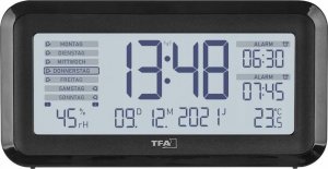 TFA TFA 60.2562.01 Digital Radio Alarm Clock w. Room Clima BOXX2 1