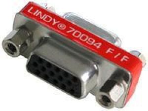 Adapter AV Lindy D-Sub (VGA) - D-Sub (VGA) czerwony (70094) 1