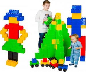 Kolorowe KLOCKI CEGŁY BUDOWLANE dla DZIECI 141 el. 4