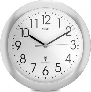 Mebus Mebus 52451 wireless wall clock silver 1