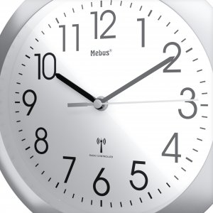 Mebus Mebus 52451 wireless wall clock silver 5