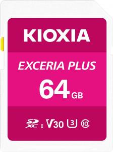 Karta Kioxia Exceria Plus SDXC 64 GB Class 10 UHS-I/U3 V30 (LNPL1M064GG4) 1