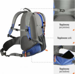 Plecak turystyczny Nils Extreme Bessegen CBT7107 35 l Niebieski 15
