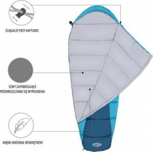 Nils Extreme NC2012 Śpiwór szaro-niebieski NILS CAMP 2