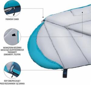 Nils Extreme NC2012 Śpiwór szaro-niebieski NILS CAMP 3