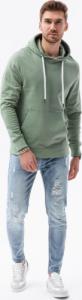 Ombre Bluza męska z kapturem B1147 - zielona L 3