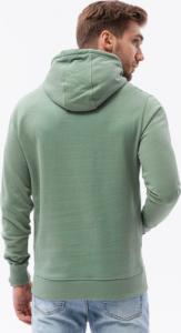 Ombre Bluza męska z kapturem B1147 - zielona L 4