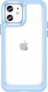 Hurtel Outer Space Case etui do iPhone 12 sztywny pokrowiec z żelową ramką niebieski 1