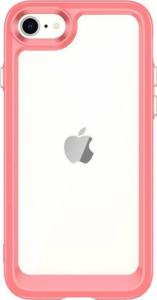 Hurtel Outer Space Case etui do iPhone SE 2022 / SE 2020 / iPhone 8 / iPhone 7 sztywny pokrowiec z żelową ramką czerwony 1