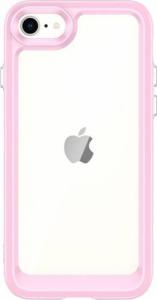 Hurtel Outer Space Case etui do iPhone SE 2022 / SE 2020 / iPhone 8 / iPhone 7 sztywny pokrowiec z żelową ramką różowy 1