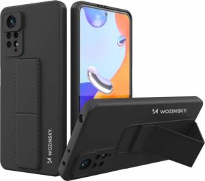 Wozinsky Wozinsky Kickstand Case elastyczne silikonowe etui z podstawką Xiaomi Poco X4 Pro 5G czarny 1