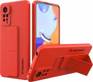 Wozinsky Wozinsky Kickstand Case elastyczne silikonowe etui z podstawką Xiaomi Poco X4 Pro 5G czerwony 1