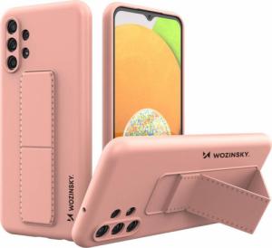 Wozinsky Wozinsky Kickstand Case silikonowe etui z podstawką etui Samsung Galaxy A13 5G różowe 1