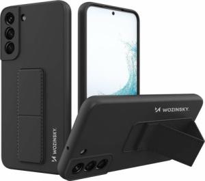 Wozinsky Wozinsky Kickstand Case silikonowe etui z podstawką etui Samsung Galaxy S22+ czarne 1
