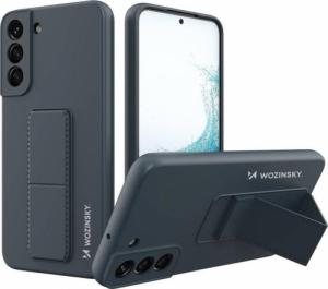 Wozinsky Wozinsky Kickstand Case silikonowe etui z podstawką etui Samsung Galaxy S22+ granatowe 1