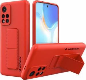 Wozinsky Wozinsky Kickstand Case silikonowe etui z podstawką etui Xiaomi Redmi 10 czerwone 1
