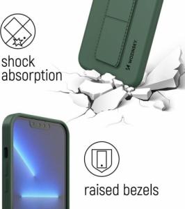 Wozinsky Wozinsky Kickstand Case silikonowe etui z podstawką etui Xiaomi Redmi 10 granatowe 4