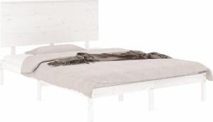 vidaXL Rama łóżka, biała, lite drewno sosnowe, 140x200 cm 3