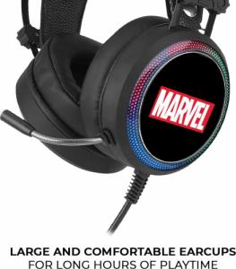 Słuchawki Babaco Marvel Czarne (MHPGMV001) 5