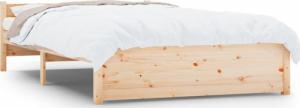 vidaXL Rama łóżka, lite drewno, 135x190 cm, podwójna 2