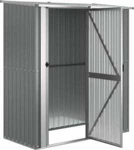 vidaXL vidaXL Szopa ogrodowa na rowery, szara, 180,5x97x209,5 cm, stal 4