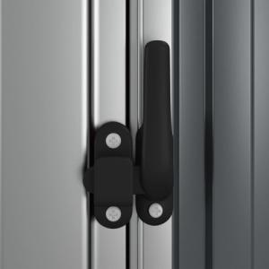 vidaXL vidaXL Szopa ogrodowa na rowery, szara, 180,5x97x209,5 cm, stal 7