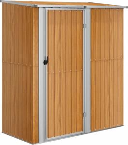 vidaXL vidaXL Szopa ogrodowa na rowery, brązowa, 180,5x97x209,5 cm, stal 2